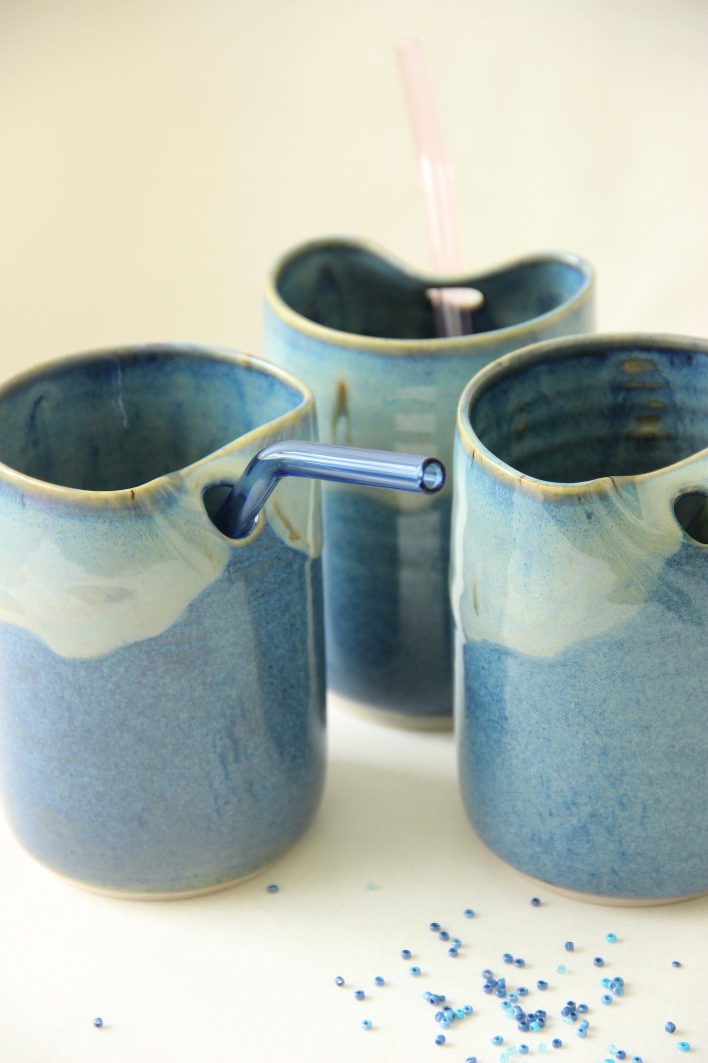 Ocean Blue Ceramic Tumbler