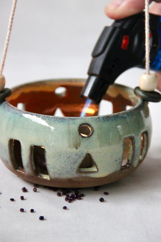 Seafoam Glow | Ceramic Tealight Holder