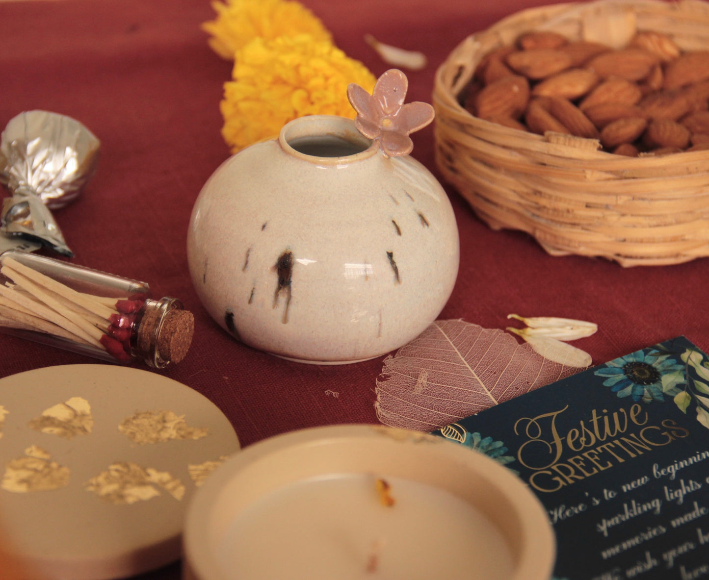 Threads of Joy Hamper | Mustard Yellow