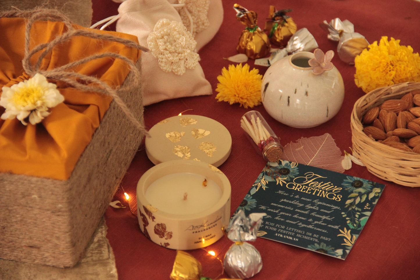 Threads of Joy Hamper | Mustard Yellow