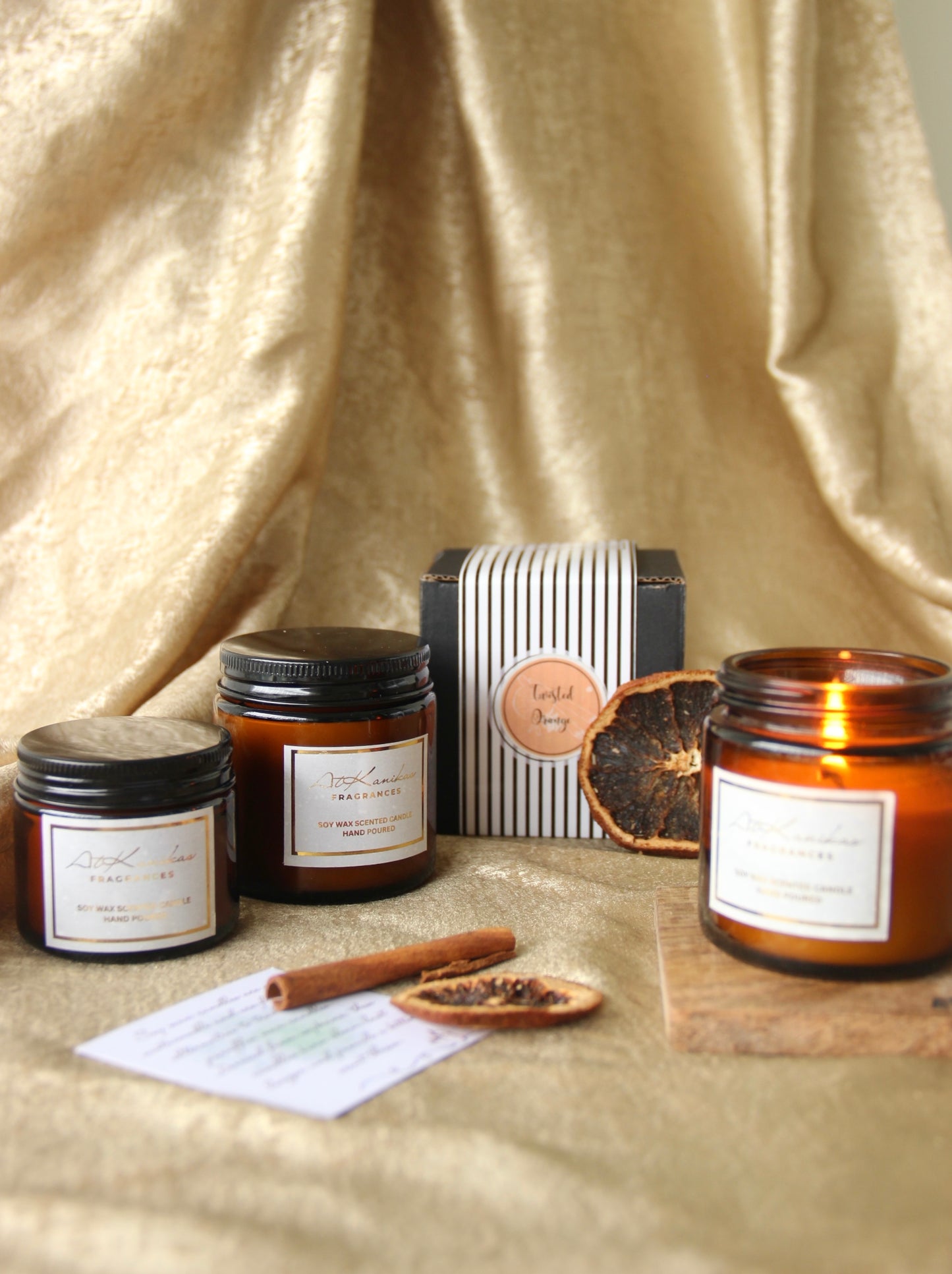 Amber Jar Candle | Twisted Orange