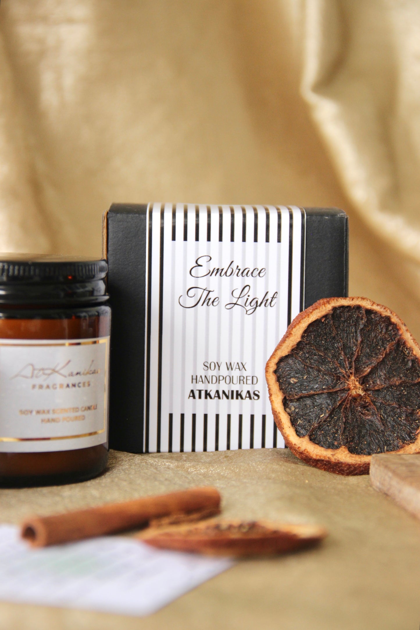 Amber Jar Candle | Twisted Orange