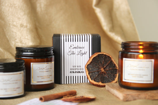 Amber Jar Candle | Twisted Orange