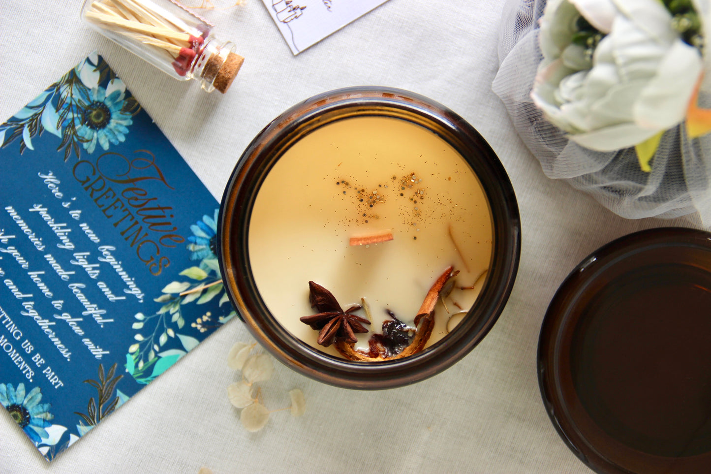 Festive Whiff of Warmth | Large Soy Wax Candle