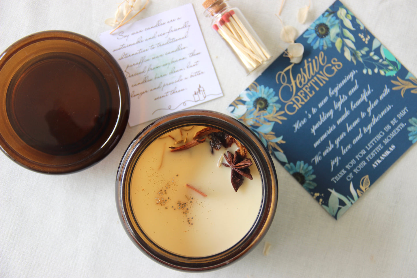 Festive Whiff of Warmth | Large Soy Wax Candle