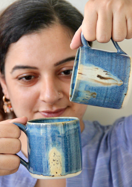 The Ocean Blue Collection | Ceramic Cups | Set of Two