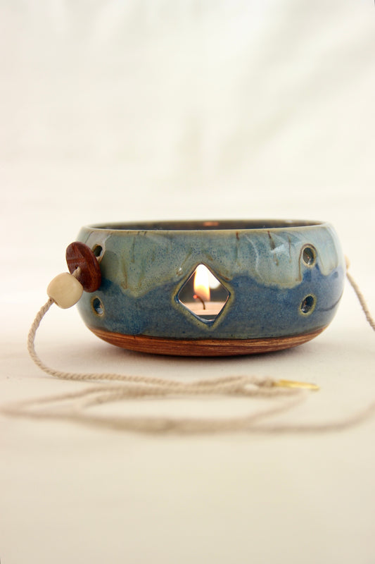 Blue Ember | Ceramic Tealight Holder