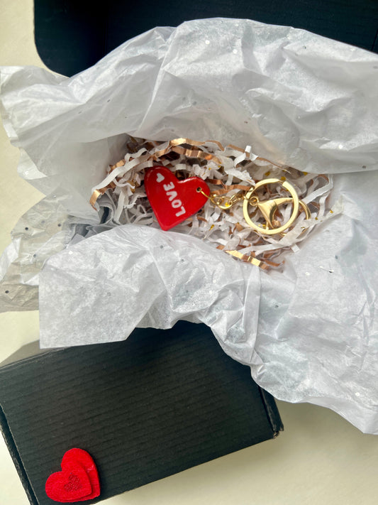 Love Ceramic Keychain