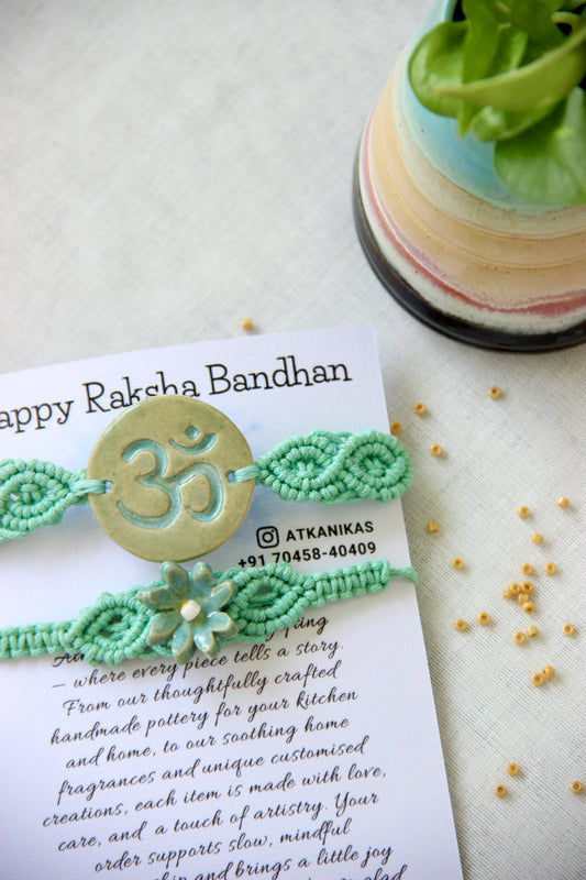 Blessing & Bloom Rakhi Set | Mint Meadow