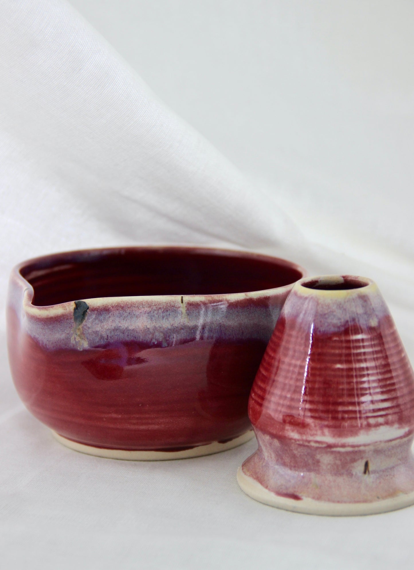 Artisan Matcha Bowl Set | Cherry Blossom