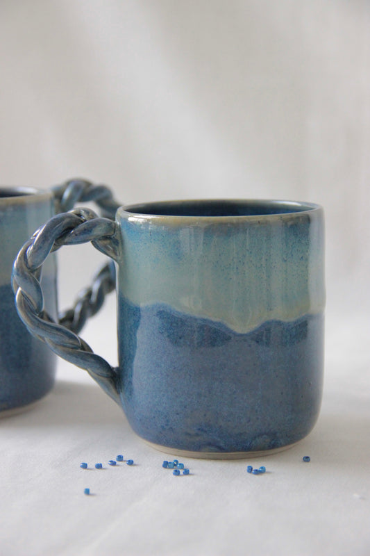 Memories of Summer | Braided Handle Cup Blue