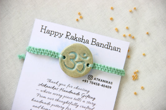 Om Charm Single Rakhi | Mint Medow