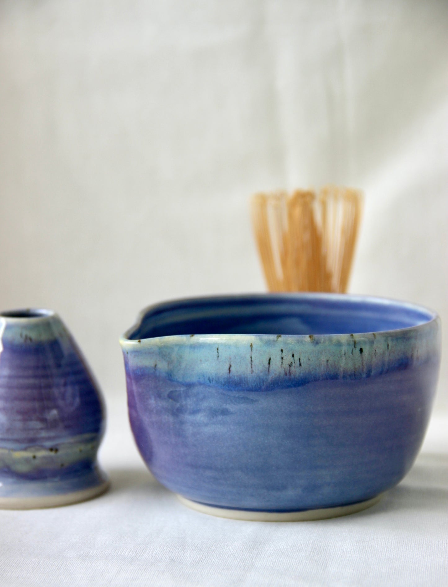 Artisan Matcha Bowl Set | Berry Blush