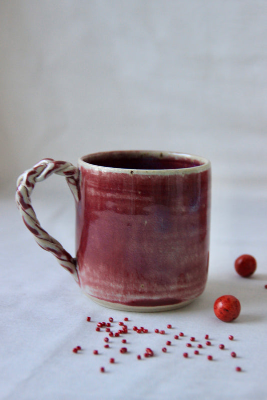 Memories of Summer | Braided Handle Cup Red