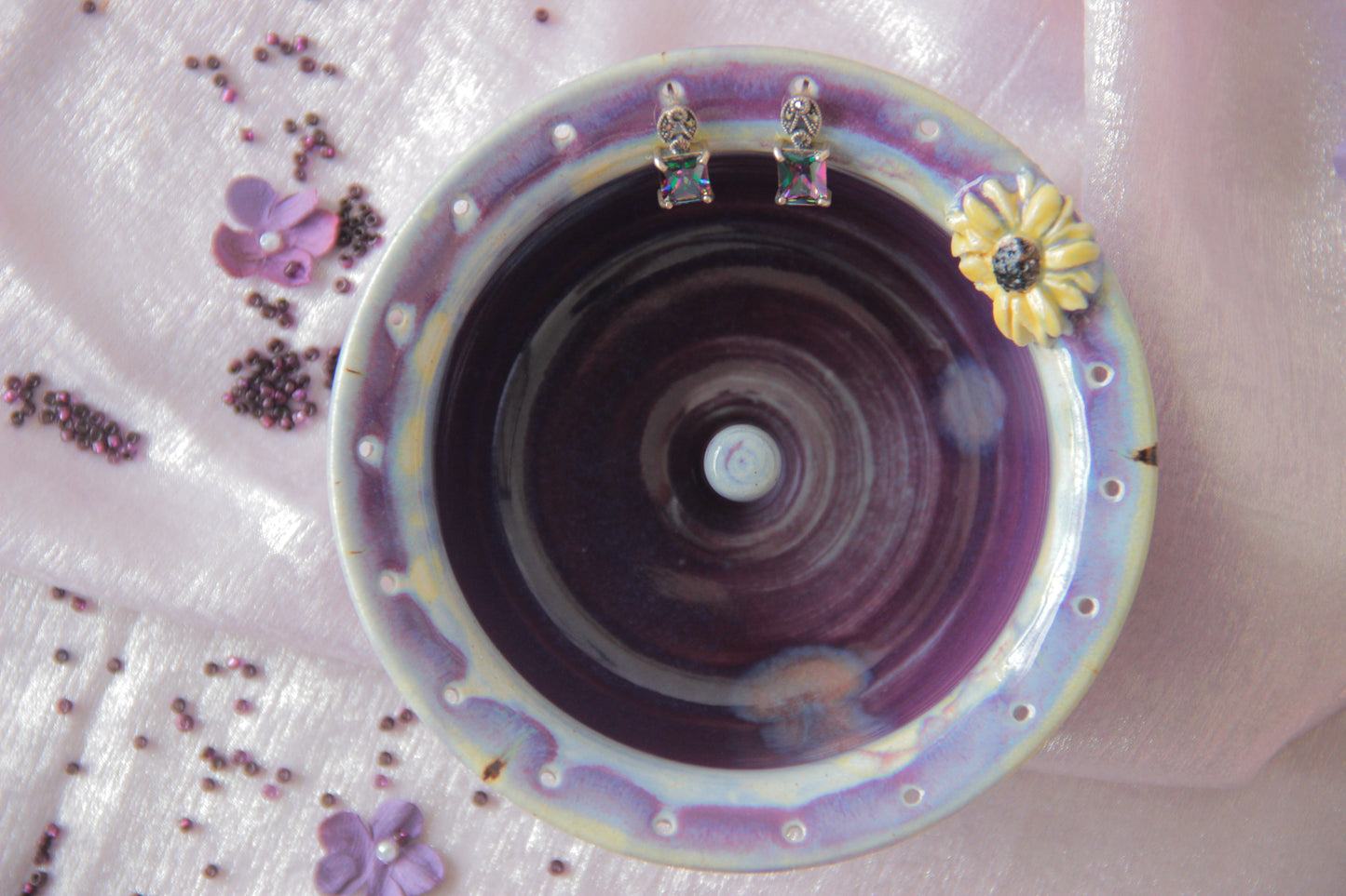 Ceramic Jewellery Holder | Plum Blossom