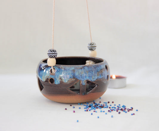 Midnight Tide | Ceramic Tealight Holder