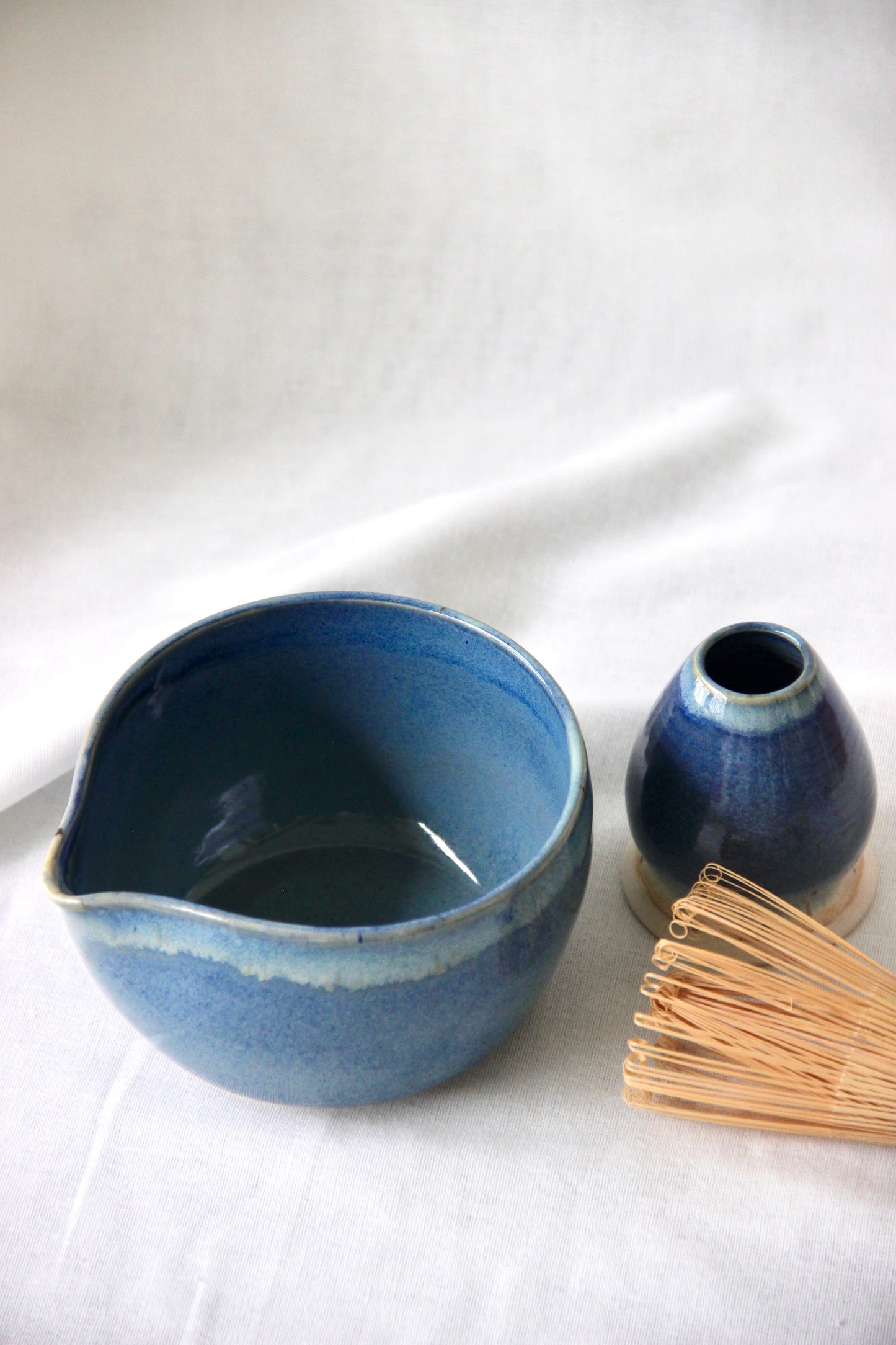 Artisan Matcha Bowl Set | Morning Tide