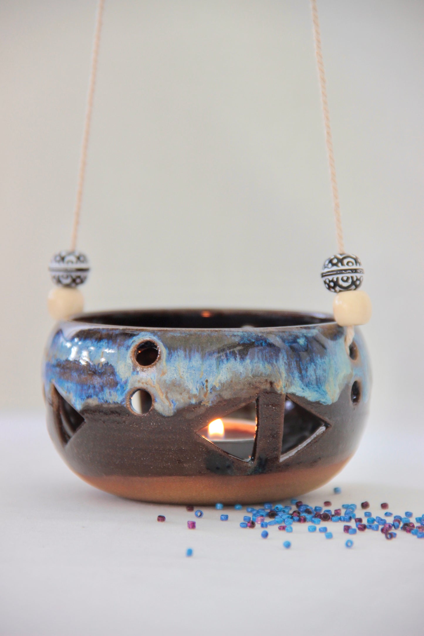 Midnight Tide | Ceramic Tealight Holder
