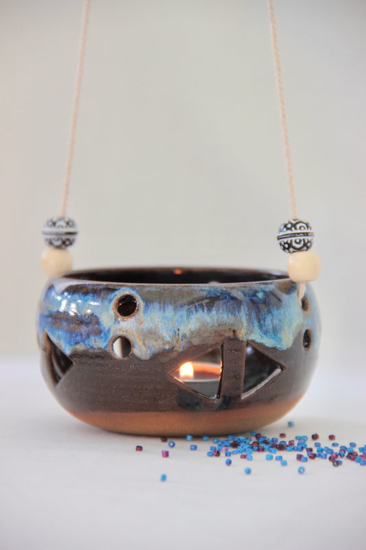 Midnight Tide | Ceramic Tealight Holder