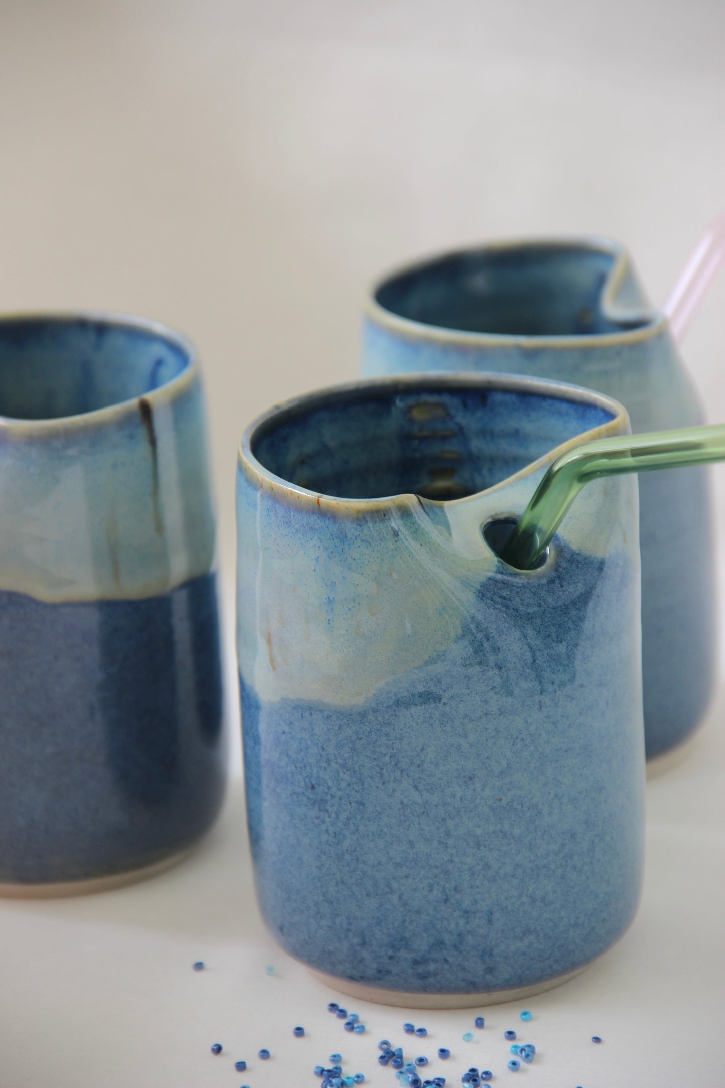 Ocean Blue Ceramic Tumbler
