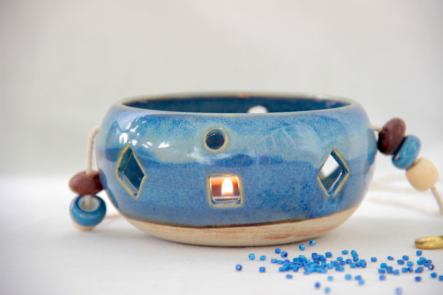 Ocean Glow | Ceramic Tealight Holder