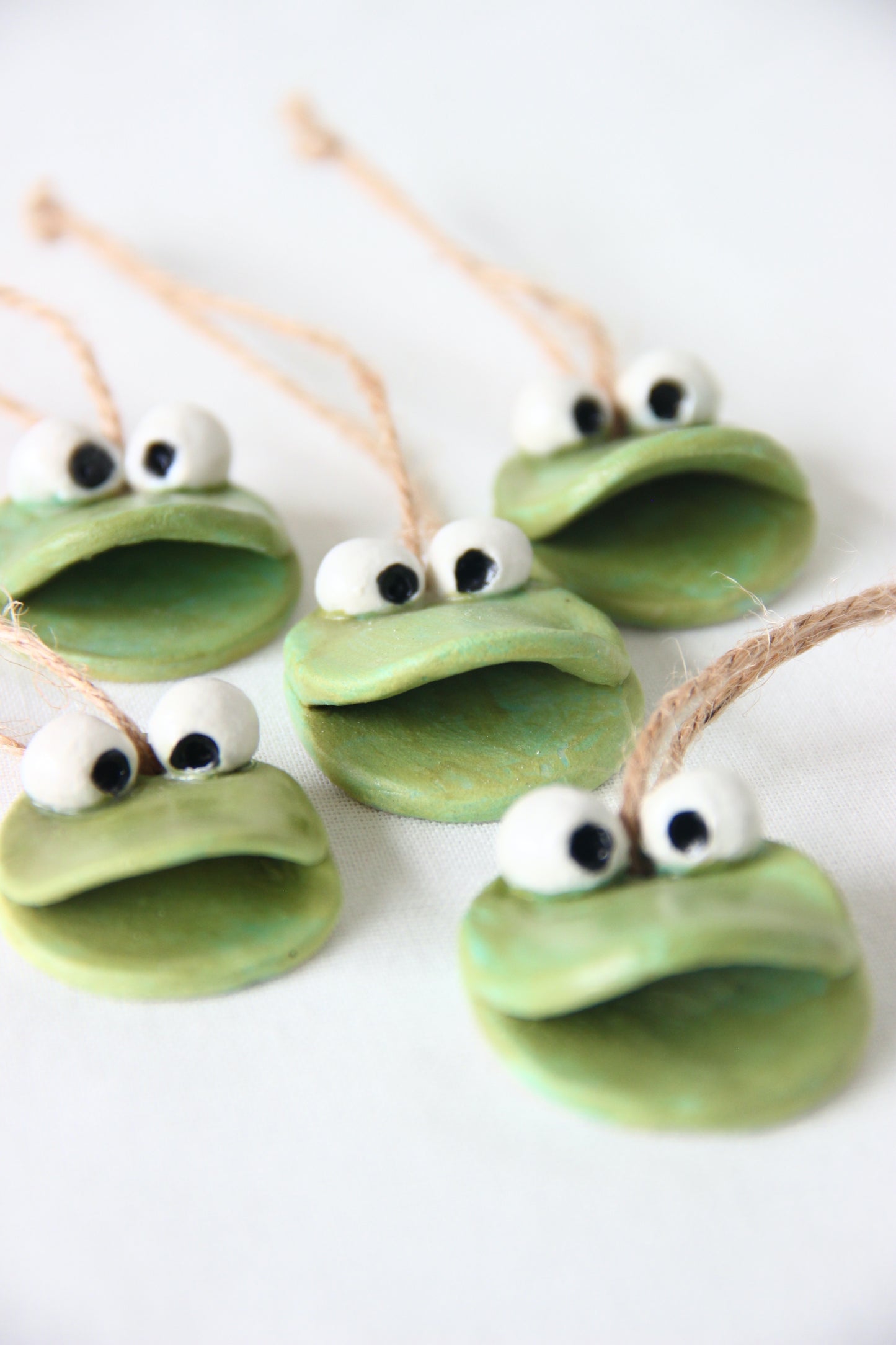 Ceramic Frog Garden Charm