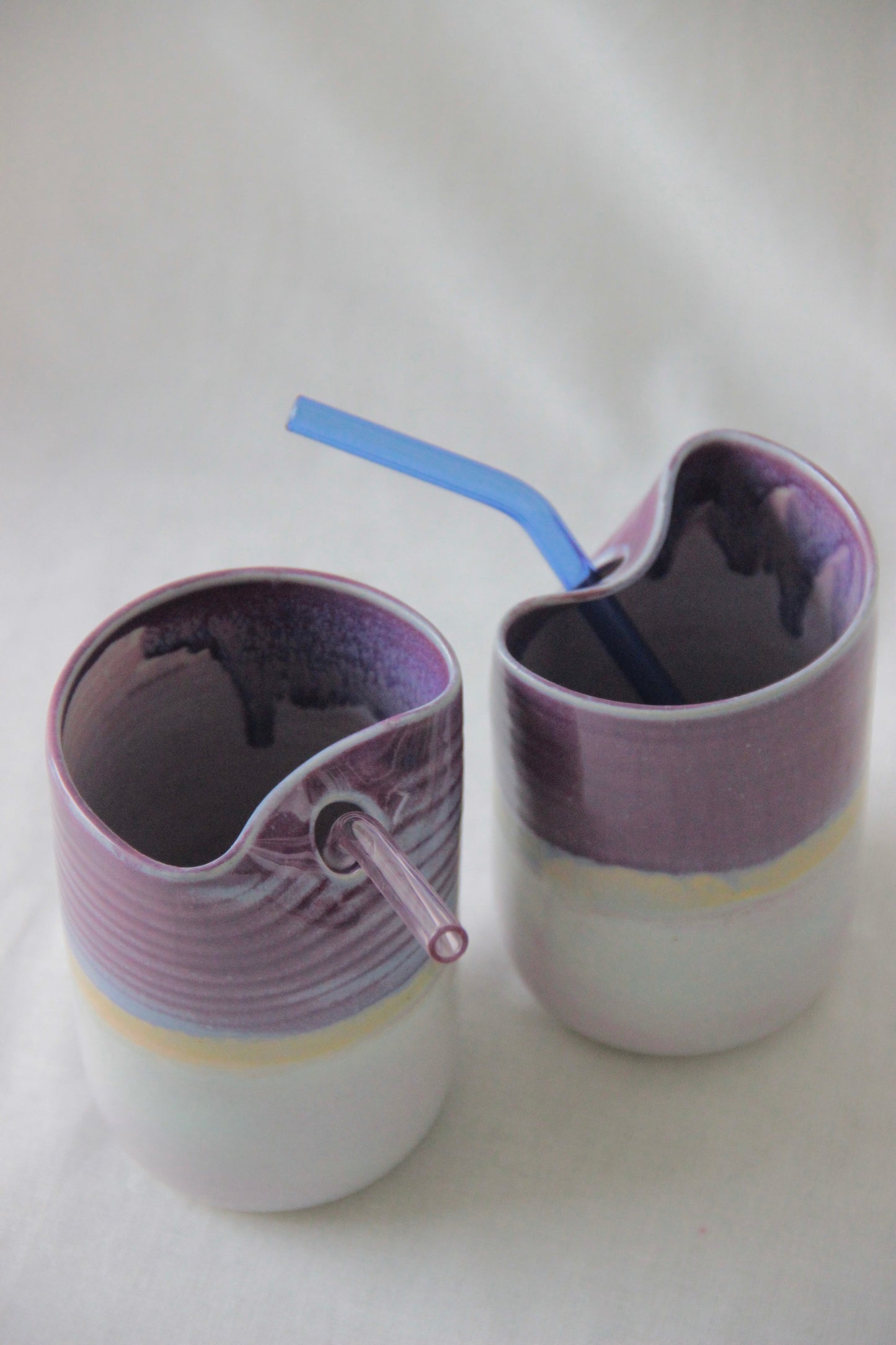 Twilight Tumbler with the Glass straw | Purple