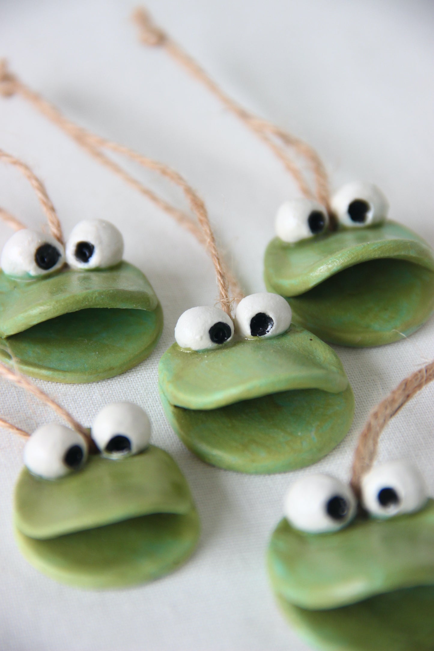 Ceramic Frog Garden Charm