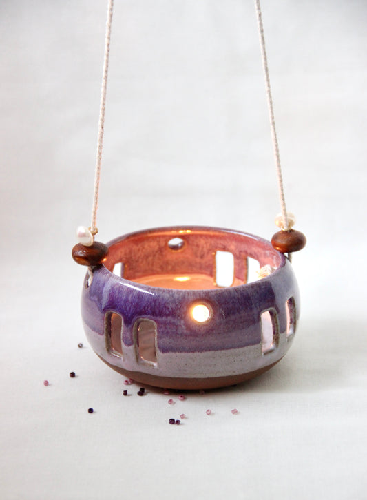 Lavender Twilight | Ceramic Tealight Holder