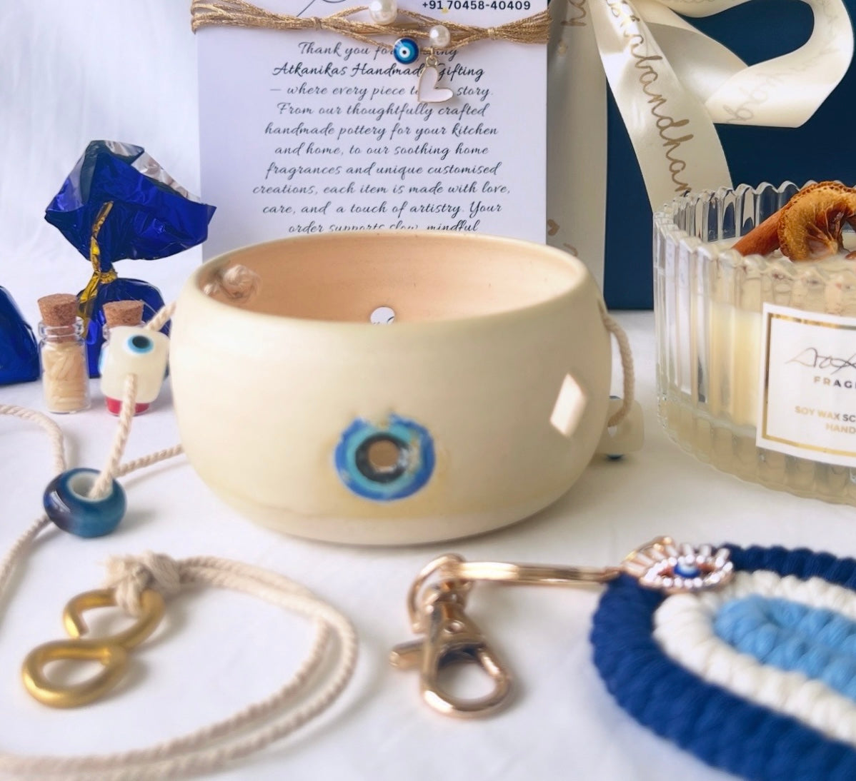 Evil Eye | Ceramic Tealight Holder