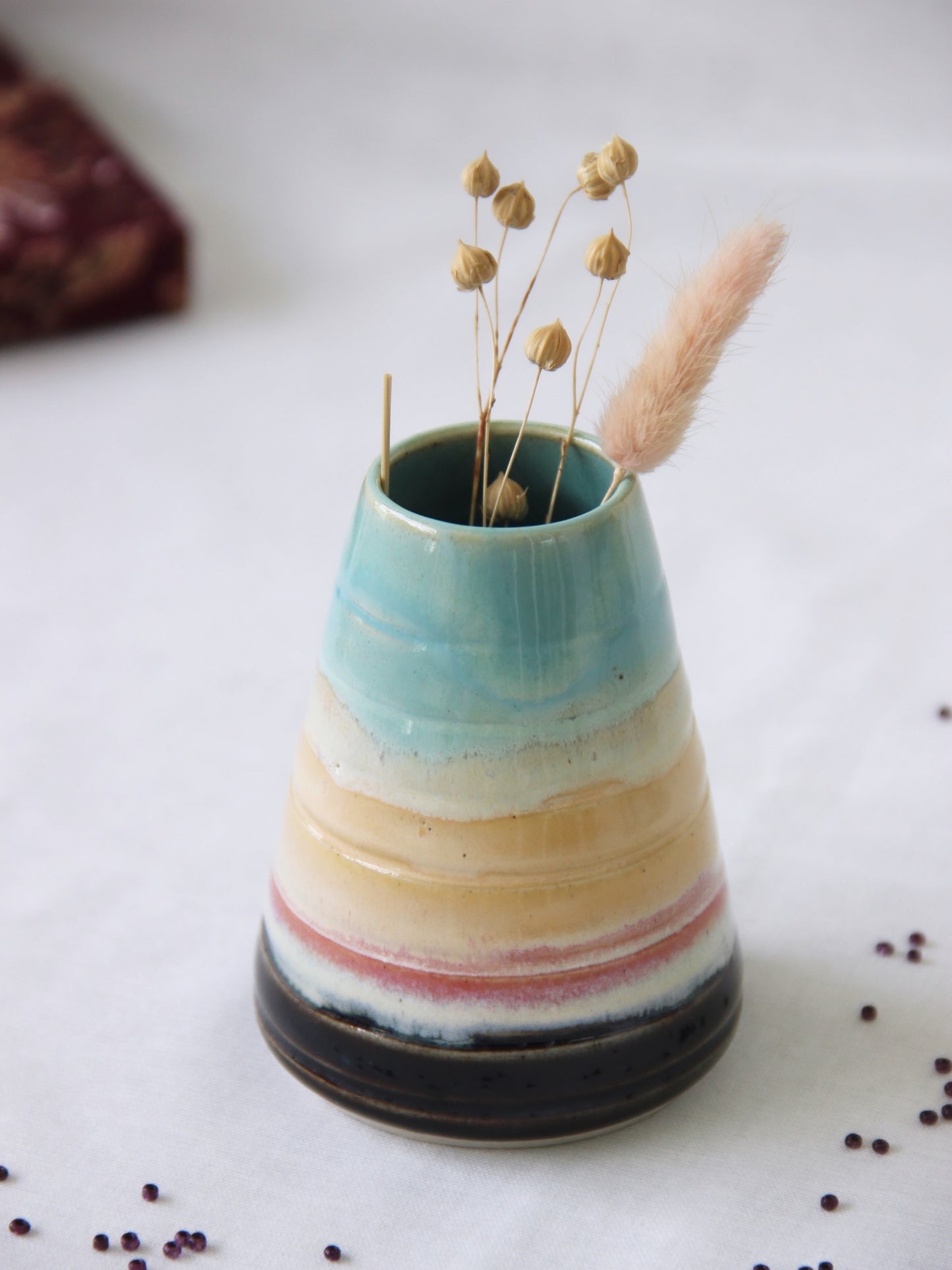 Handmade Ceramic Desk Pot | Morning to Night