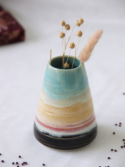Handmade Ceramic Desk Pot | Morning to Night