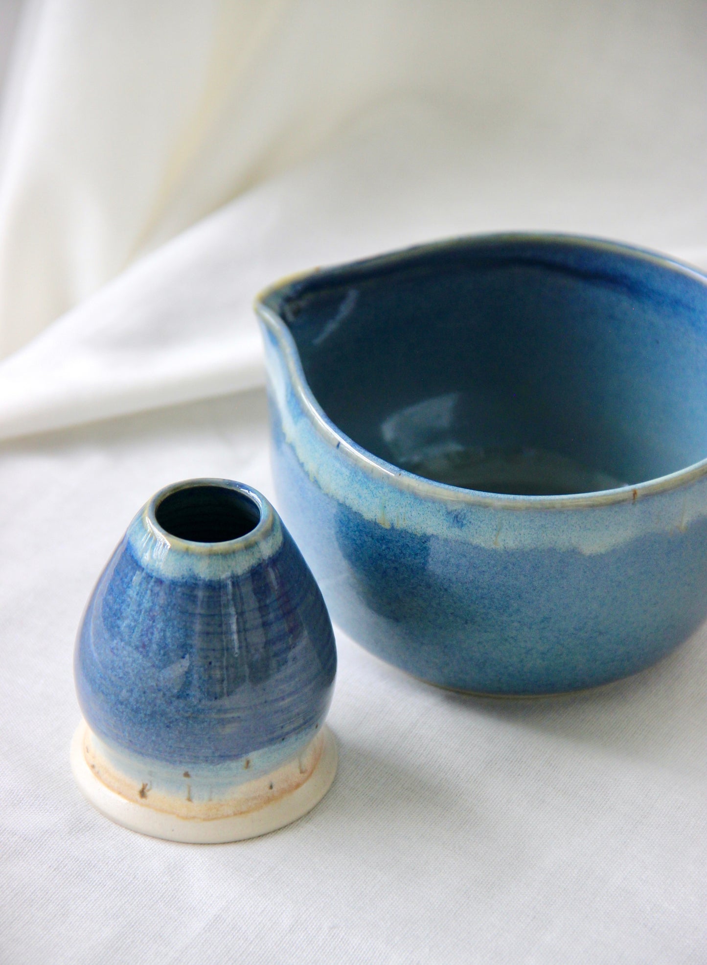 Artisan Matcha Bowl Set | Morning Tide