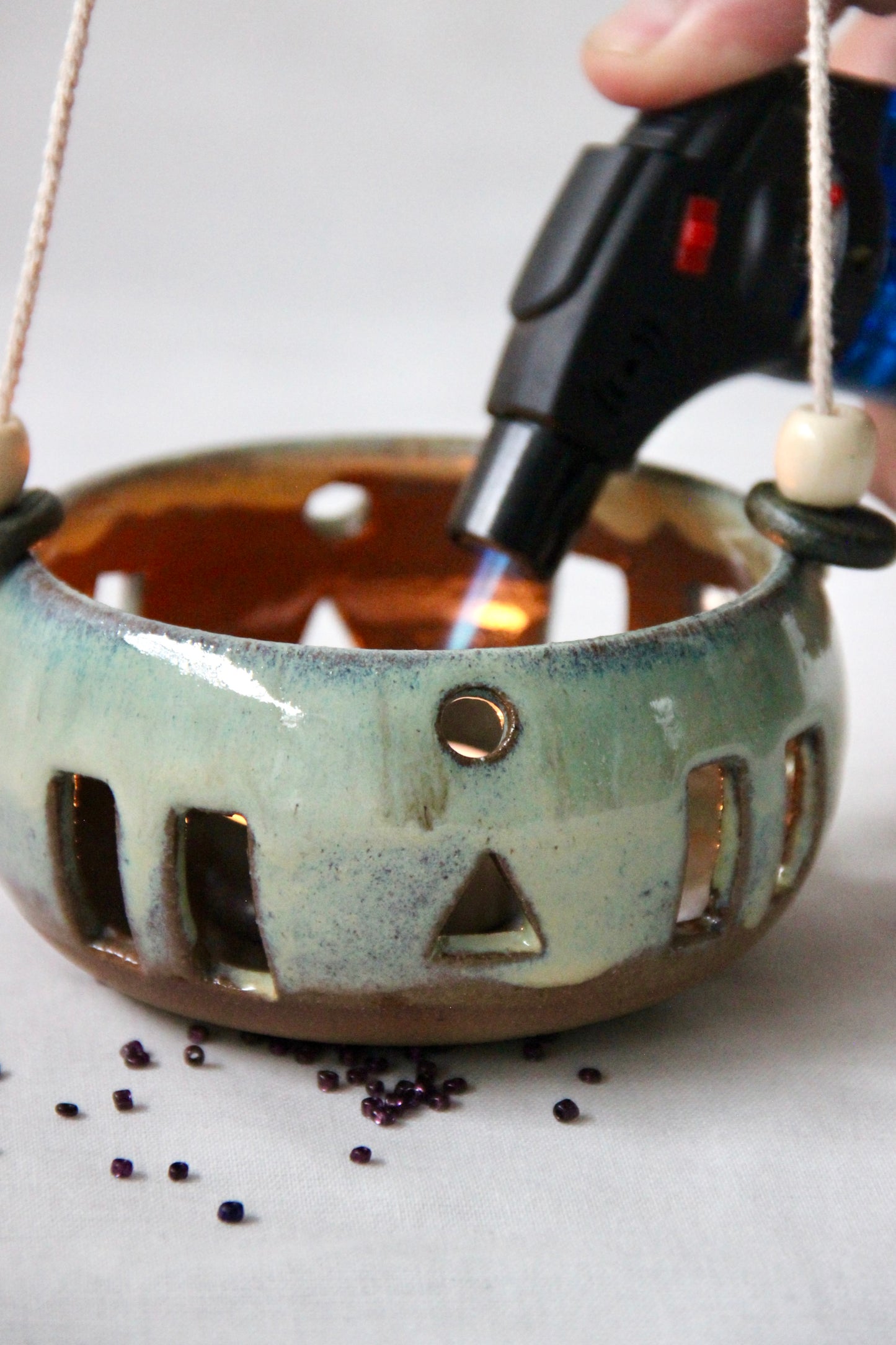 Seafoam Glow | Ceramic Tealight Holder