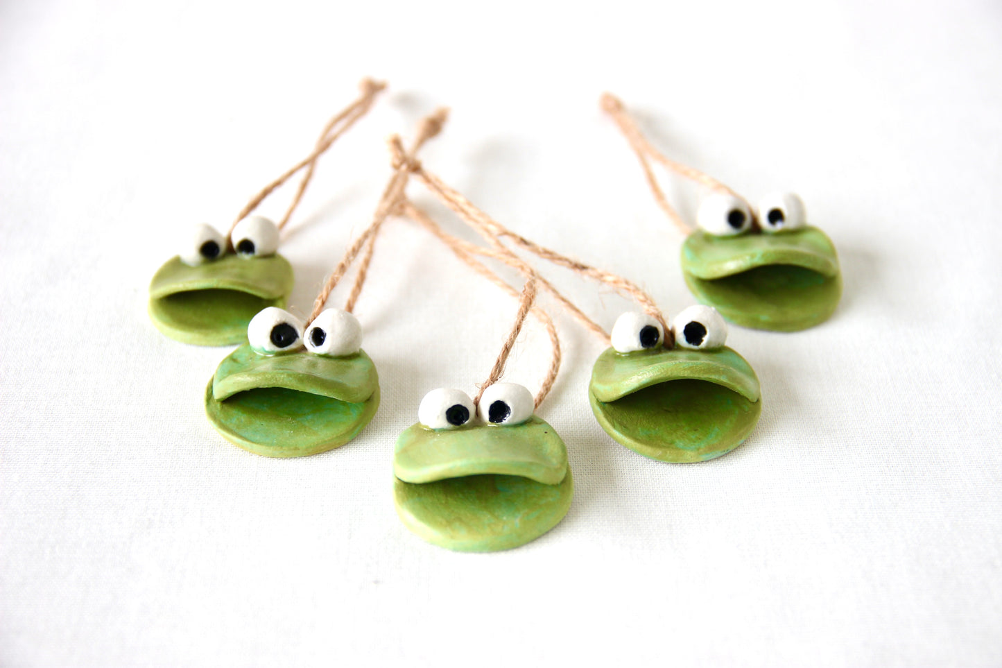 Ceramic Frog Garden Charm