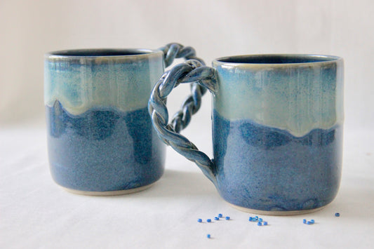 Memories of Summer | Braided Handle Cup Blue