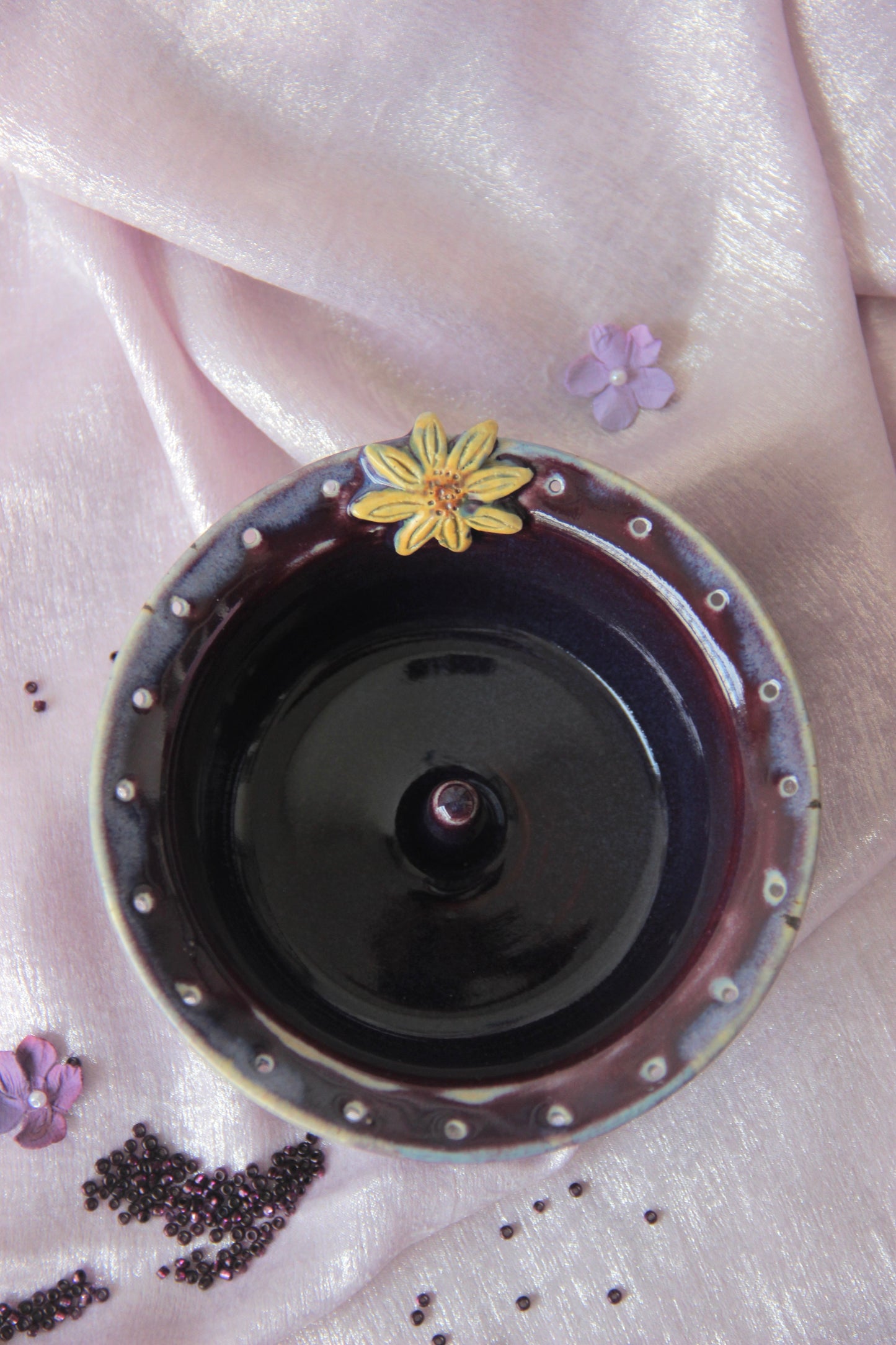 Ceramic Jewellery Holder | Moonlit Daisy