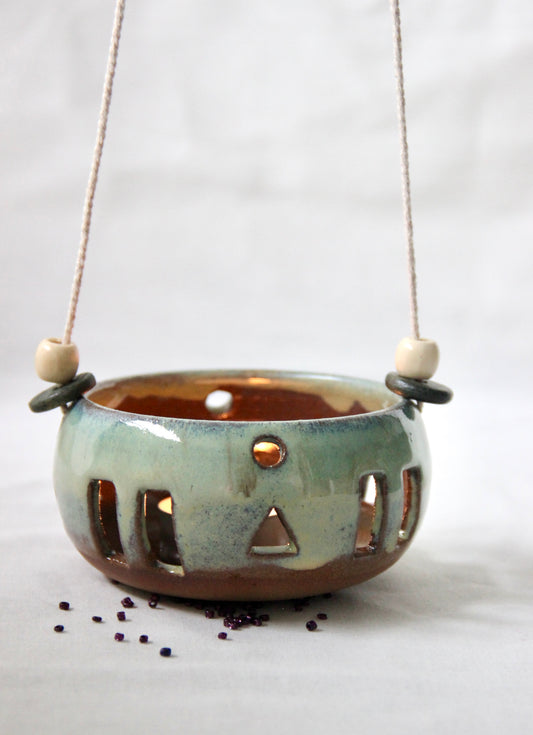 Seafoam Glow | Ceramic Tealight Holder