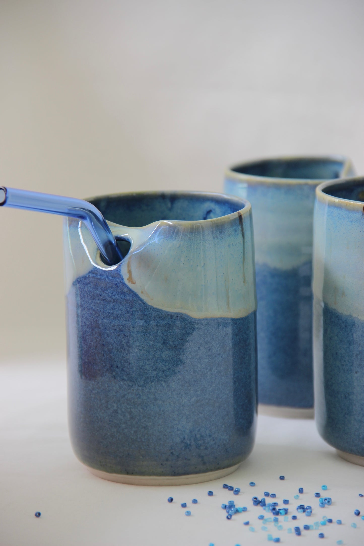Ocean Blue Ceramic Tumbler
