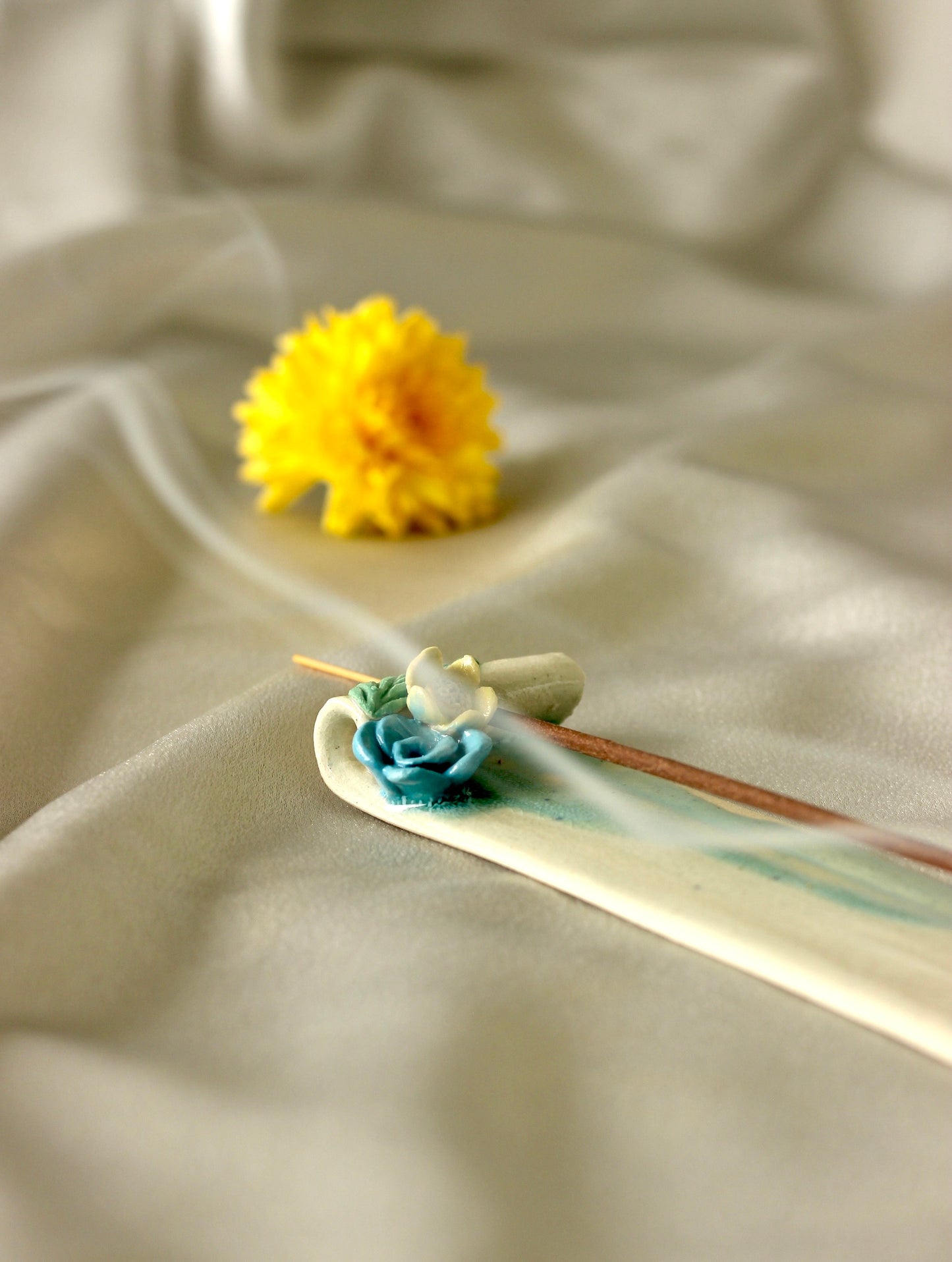 Ceramic Incense Stick Holder | Blue