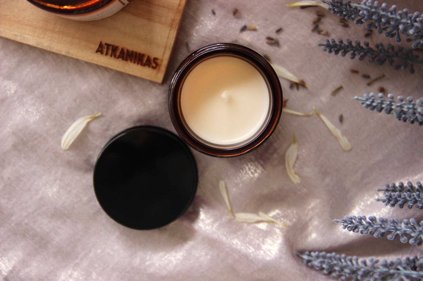 Amber Jar Candle | Lavender