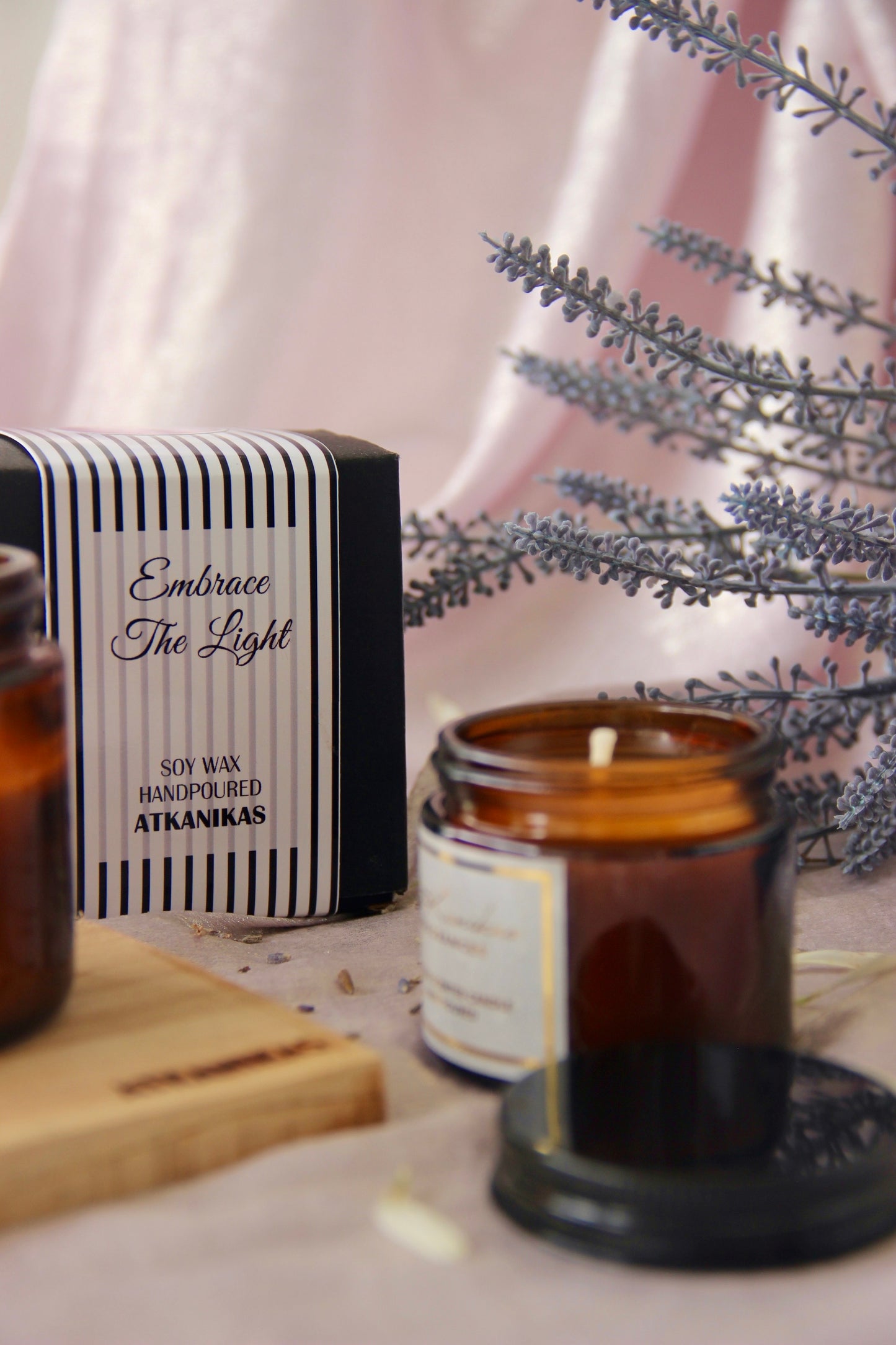 Amber Jar Candle | Lavender