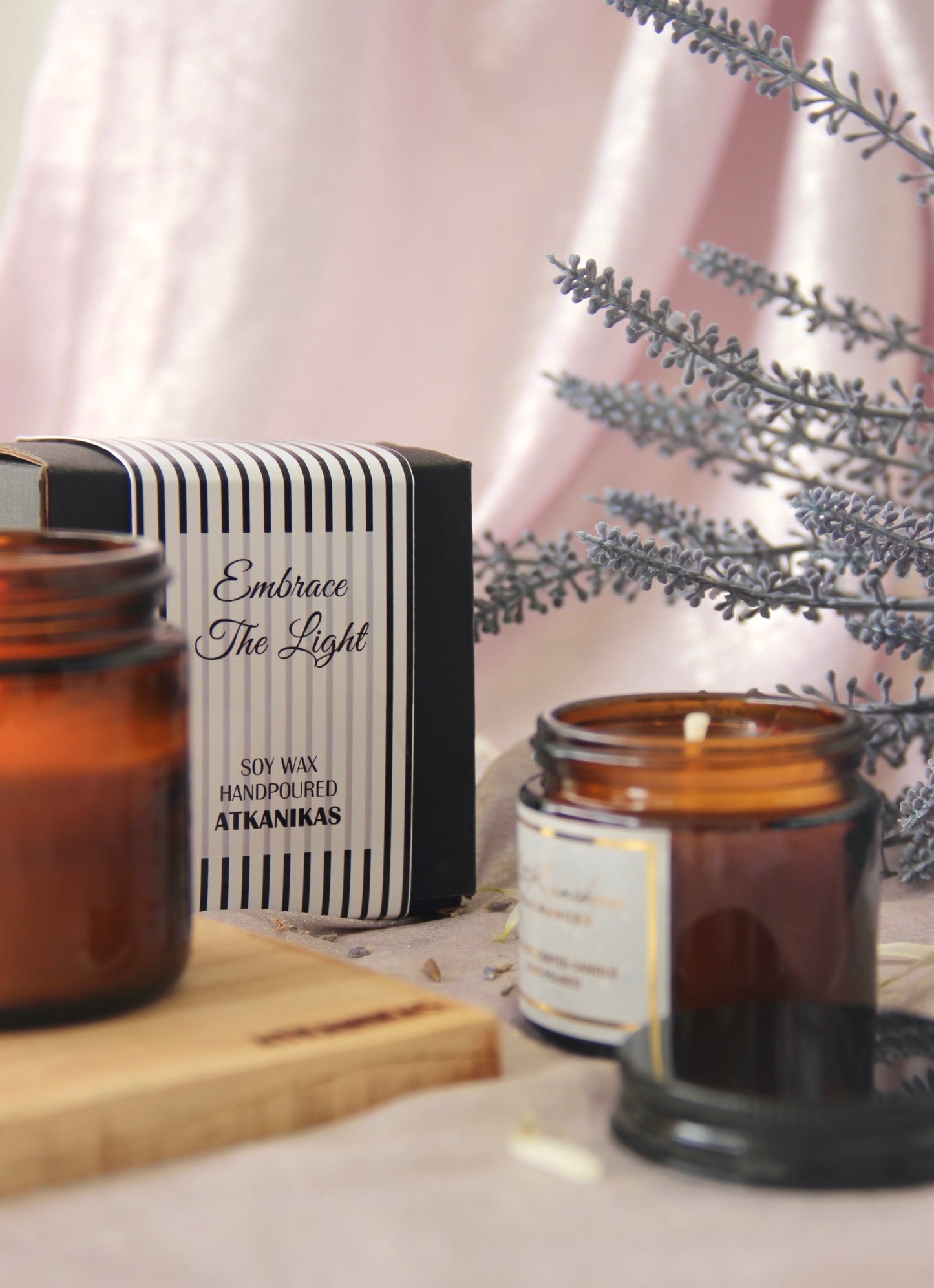 Amber Jar Candle | Lavender