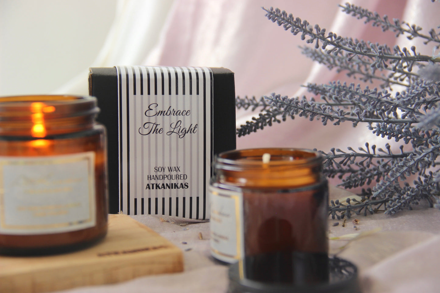 Amber Jar Candle | Lavender