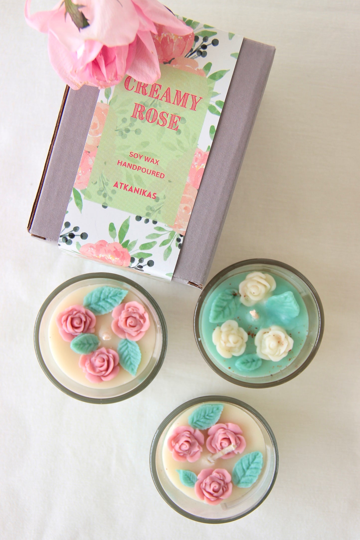 Creamy Rose | 100% Soy Wax | Artisanal Candles