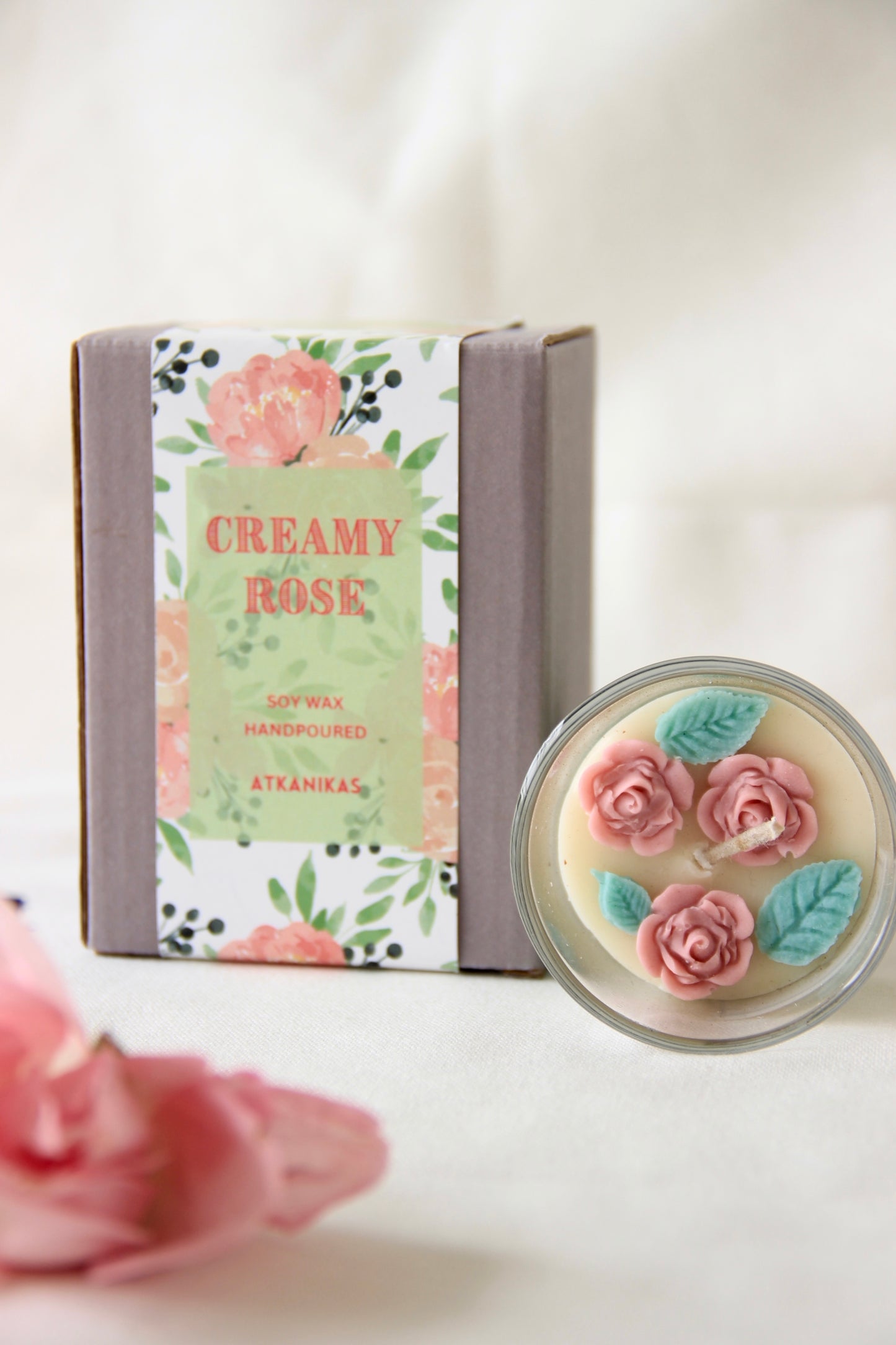 Creamy Rose | 100% Soy Wax | Artisanal Candles