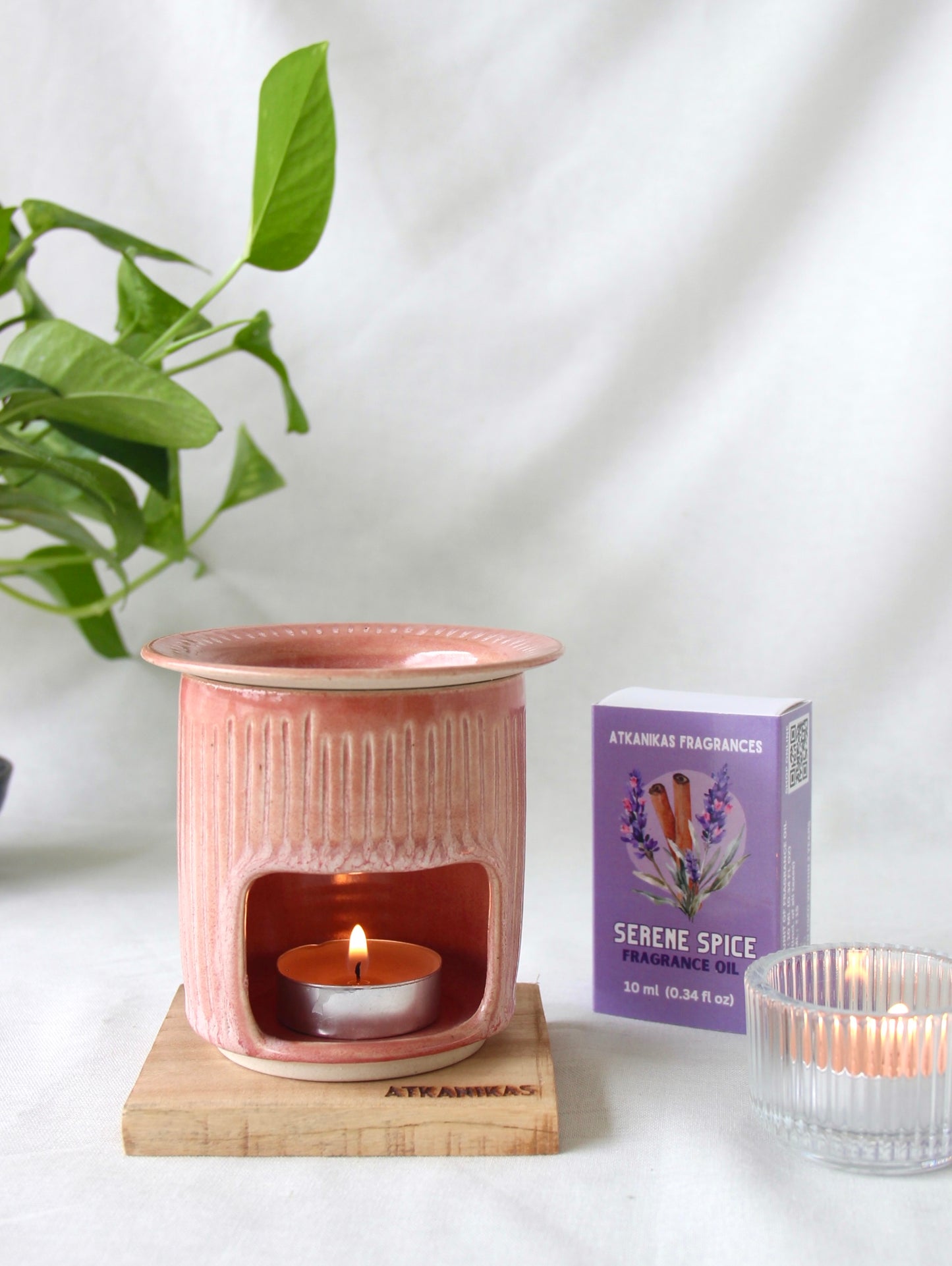 Handcrafted Rosé Aura OIl Burner