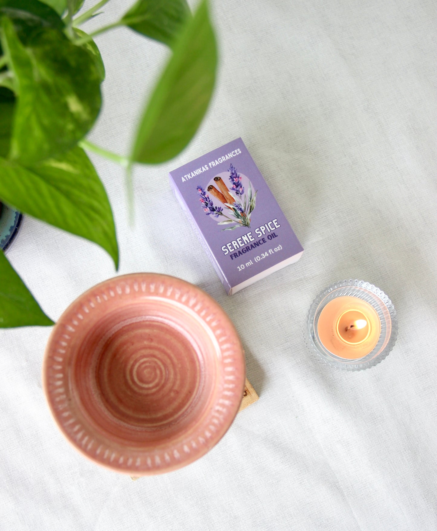 Handcrafted Rosé Aura OIl Burner