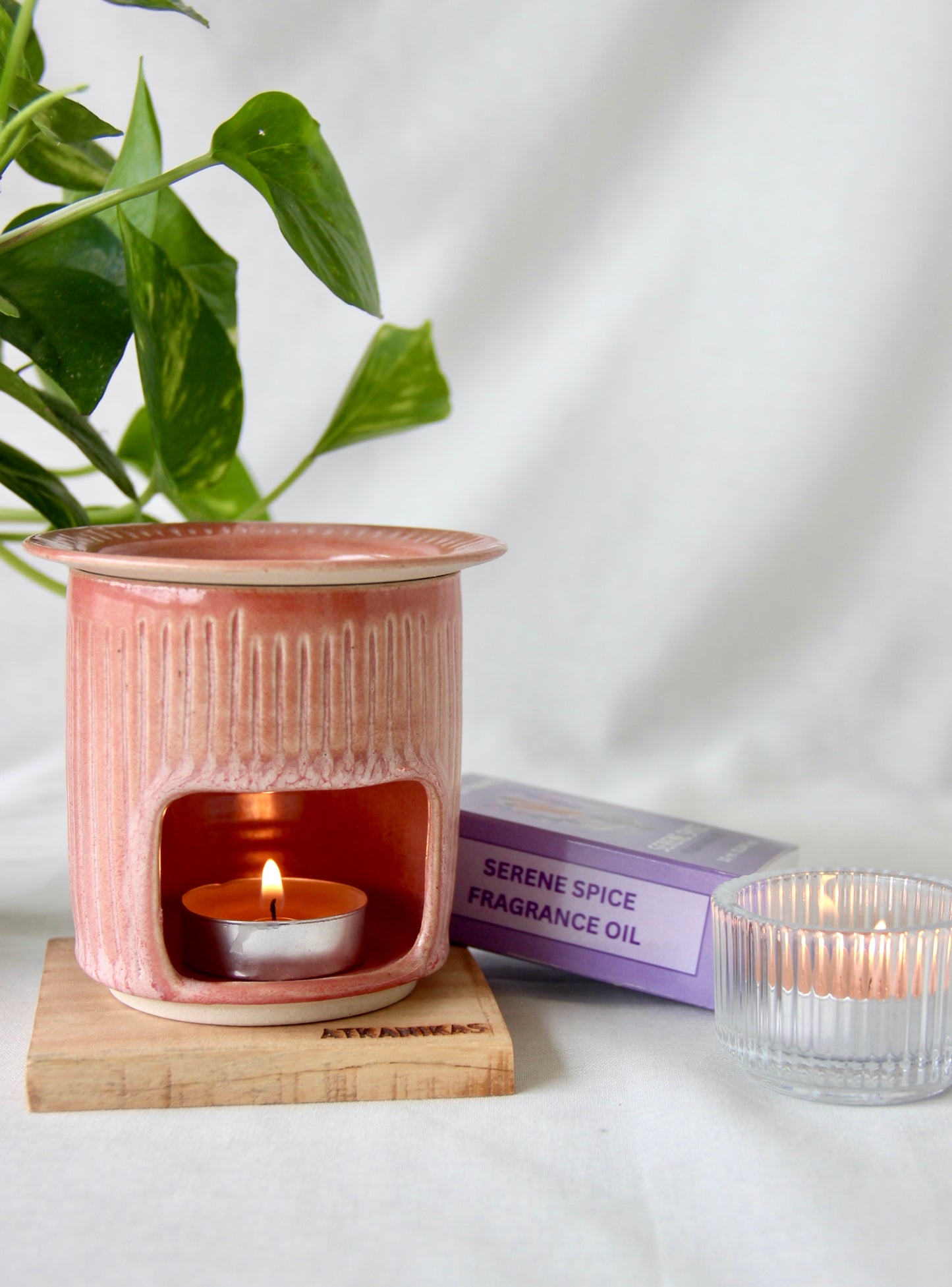 Handcrafted Rosé Aura OIl Burner