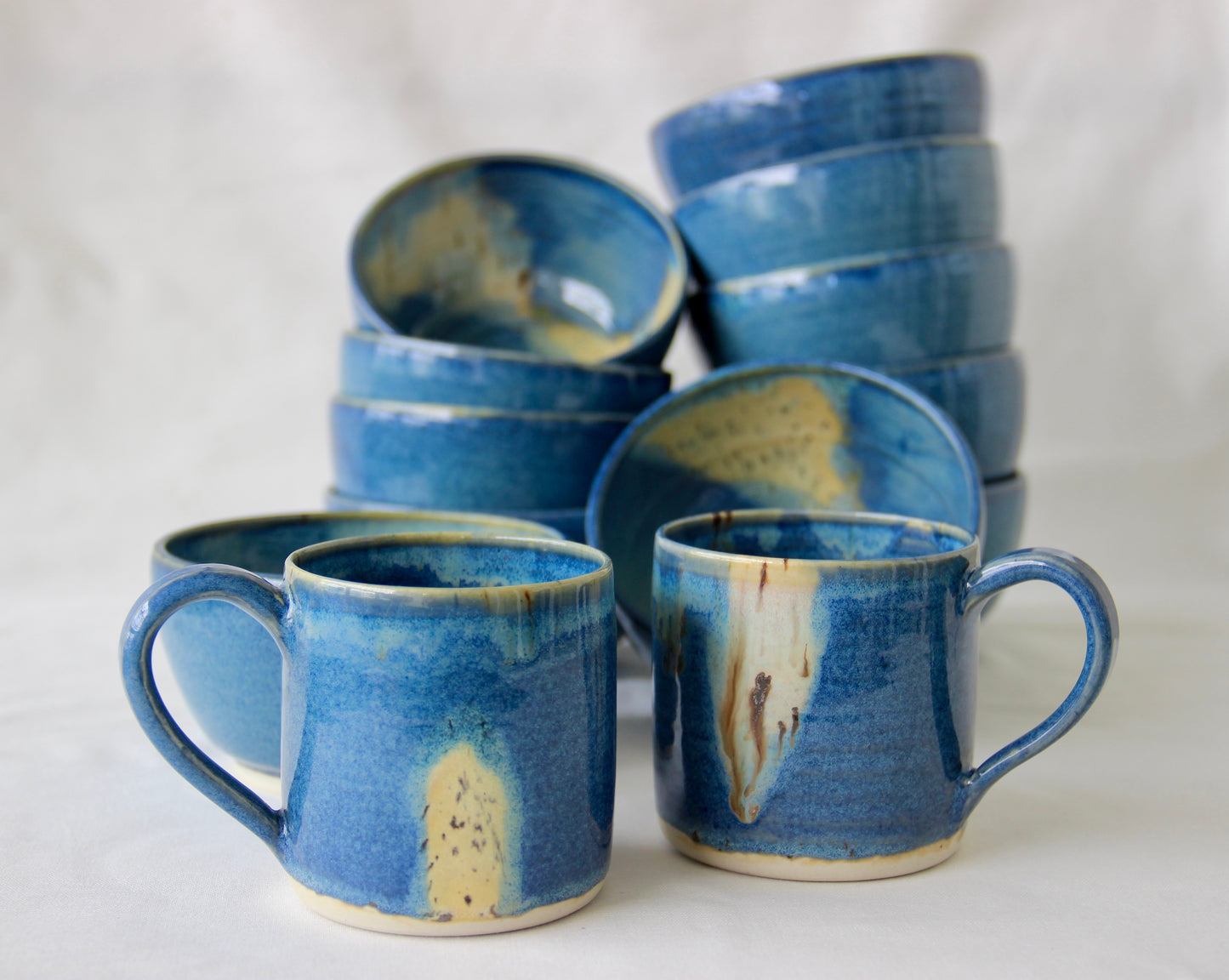 The Ocean Blue Collection | Ceramic Cups | Set of Two